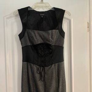 Bebe Black and Gray Dress